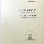 ルドルフ・マッツ Lyrical Sketches (チェロとピアノ) Rudolf Matz