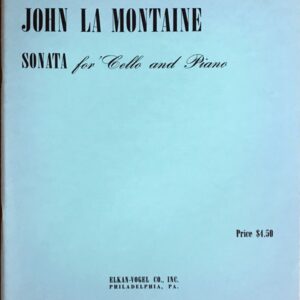 ジョン・ラ・モンテーヌ チェロ・ソナタ (チェロとピアノ) John La Montaine Sonata for cello and piano