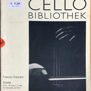 フランクール チェロ・ソナタ ホ長調 (チェロとピアノ) francois francoeur Sonate fur violoncello und piano