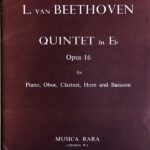 ベートーヴェン 五重奏曲・Op.16 (木管四重奏+ピアノ） Beethoven Quintet in Eb for Piano and Wind Instruments Op.16