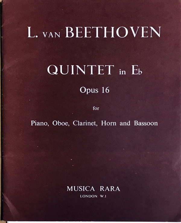 ベートーヴェン 五重奏曲・Op.16 (木管四重奏+ピアノ） Beethoven Quintet in Eb for Piano and Wind  Instruments Op.16