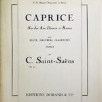 サン・サーンス デンマークとロシアの旋律による奇想曲 Op.79 SAINT-SAENS Caprice sur des Airs Danois et Russes