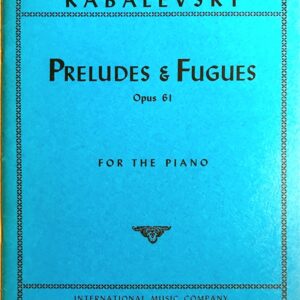 カバレフスキー 前奏曲とフーガ op.61 (ピアノ・ソロ) Kabalevsky Preludes & Fugues Op.61 for the Piano