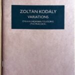 コダーイ ハンガリー民謡「孔雀は飛んだ」による変奏曲 (スタディ・スコア) 輸入楽譜 KODALY Variations on a Hungarian Folk Song 洋書