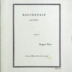 イベール バッカナール (スタディ・スコア) 輸入楽譜 Ibert Bacchanale: pour orchestre 洋書