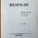 レスピーギ オペラ「ベルファゴール」序曲 (スタディ・スコア) 輸入楽譜 Respigi Belfagor overture per orchestra 洋書