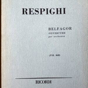 レスピーギ オペラ「ベルファゴール」序曲 (スタディ・スコア) 輸入楽譜 Respigi Belfagor overture per orchestra 洋書