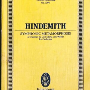 ヒンデミット ウェーバーの主題による交響的変容 (スタディ・スコア) 輸入楽譜 Hindemith Symphonic Metamorphosis of Themes by C.M.Weber