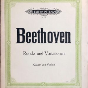 ベートーヴェン ロンドと変奏曲 (バイオリンとピアノ) 輸入楽洋書譜 Beethoven Rondo und Varistionen