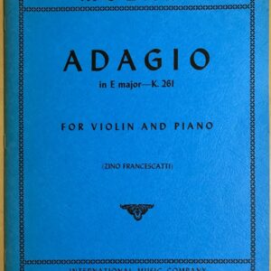 モーツァルト ヴァイオリンとオーケストラのためのアダージョ ホ長調 K. 261 (ヴァイオリンとピアノ) Mozart Adagio K.261