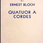 ブロッホ 弦楽四重奏曲 第1番 (スタディ・スコア) Bloch Quatuor a Cordes