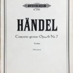 ヘンデル 合奏協奏曲 変ロ長調 Op.6/7 (スタディ・スコア) HANDEL Concerto Grosso B-dur Op.6/7