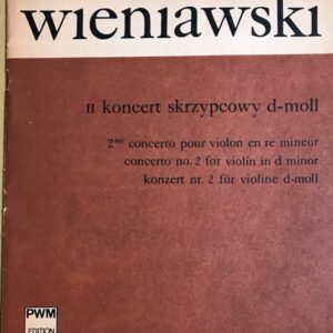 ヴィエニャフスキ ヴァイオリン協奏曲第2番 ニ短調 (ヴァイオリン,ピアノ) 輸入楽譜 Wieniawski CONCERTO pour violon 2 d-moll Op.22 洋書