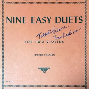 ヘンデル２本のヴァイオリンのための９つの易しいニ重奏曲 輸入楽譜 Handel 9 Easy Duets for two violins 洋書