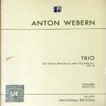 ウェーベルン 弦楽三重奏曲 Op.20 (バイオリン,ビオラ,チェロ) 輸入楽譜 Webern Streichtrio op. 20 洋書