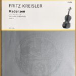 ベートーヴェン バイオリン協奏曲 ニ長調のためのクライスラーによるカデンツ 輸入楽譜 Beethoven/Kreisler violinkonzert Op.61 Kadenzen