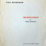 ヒンデミット 瞑想曲 バレエ音楽「気高い幻想」より (バイオリンとピアノ) 輸入楽譜 Hindemith Meditation from 'Nobilissima Visione'
