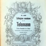 テレマン トリオ・ソナタ ハ長調 輸入楽譜 Telemann Trio-Sonate in C dur blockflote,violine(blockflote2),cenbalo(klavier) 洋書