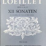 ルイエ 12のソナタ　Op.4 No.10-12 (アルトリコーダー/バイオリン,通奏低音) 輸入楽譜 Loeillet 12 Sonate 洋書