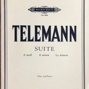 テレマン 組曲 イ短調ＴＷＶ５５：ａ２ (フルート,ピアノ) 輸入楽譜 Telemann SUITE A-MOLL TWV55:a2 洋書