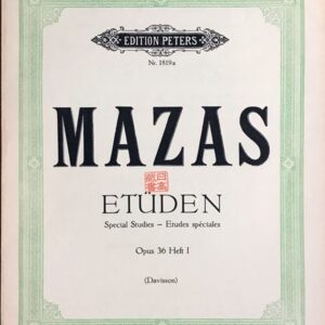 マザス 練習曲 Op.36 第1巻: 特別な練習曲 輸入楽譜 Mazas Etuden Op.36 Heft 1 ヴァイオリン教本 洋書