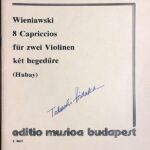 ヴィエニャフスキ 8つのエチュード・カプリス 作品18 (ヴァイオリン二重奏) 輸入楽譜 Wieniawski ８ Capriccios fur zwei Violinnen 洋書