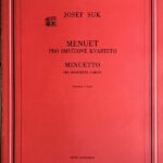 ヨセフ・スク メヌエット (2 ヴァイオリン,ヴィオラ,チェロ) 輸入楽譜 Josef Suk Minuetto per quartetto D'archi 洋書