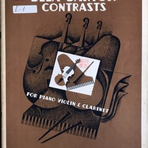 バルトーク バイオリン、クラリネットとピアノのためのコントラスト 輸入楽譜  Bartok Contrasts (Vl,Cl,P) 洋書