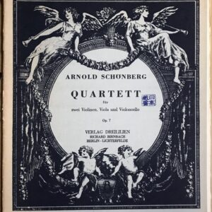シェーンベルク 四重奏曲 ニ短調 Op.7 (2 ヴァイオリン,ヴィオラ,チェロ) 輸入楽譜 SCHOENBERG Streich-Quartett d-moll Op.7 洋書