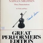 ミルシテインによる3つのバイオリン編曲作品集 (ヴァイオリンとピアノ) 輸入楽譜 Milstein Three transcriptions for violin and piano