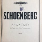 シェーンベルク 幻想曲 Op.47 (ヴァイオリンとピアノ) 輸入楽譜SCHOENBERG Phantasy Op.47 洋書