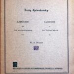 スピヴァコフスキー バイオリン協奏曲(モーツァルト)のためのカデンツァ集  輸入楽譜 Spivakovsky Cadences to 5Violin-concerti by mozart