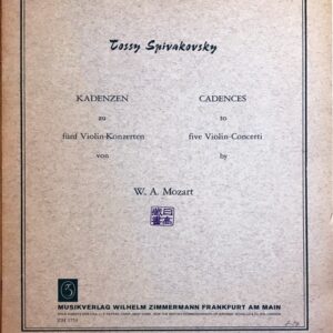 ストラヴィンスキー 協奏的二重奏曲 (ヴァイオリンとピアノ) 輸入楽譜 Stravinsky Duo Concertant 洋書 – 中古楽譜 専門店プラスノート