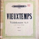 ヴュータン バイオリン協奏曲 第5番 イ短調 Op.37 (ヴァイオリンとピアノ)  輸入楽譜 Vieuxtemps Violinkonzert No.5 a moll Op.37 洋書