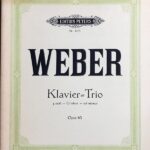 ウェーバー 三重奏曲 ト短調 Op.63  (ピアノ,フルート/ヴァイオリン,チェロ) 輸入楽譜 WEBER Trio fur g-moll Op.63 洋書