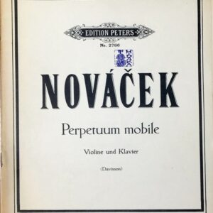 ノヴァーチェク 常動曲（無窮動） (ヴァイオリン,ピアノ) 輸入楽譜 Novacek perpetuum Mobile 洋書