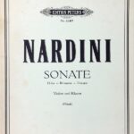 ナルディーニ  ヴァイオリン・ソナタ ニ長調 (ヴァイオリン,ピアノ) 輸入楽譜 Nardini Sonata in D 洋書