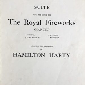 ヘンデル 「王宮の花火の音楽」 (スコア) 輸入楽譜  Handel The Royal Fireworks 洋書