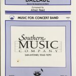 アルフレッド・リード アルト・サクソフォンとバンドのためのバラード（パート譜＋スコア) 輸入楽譜 Reed Ballade 吹奏楽 洋書