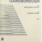 トーマス・ゴーガー ゲインズボロー (打楽器五重奏 パート譜＋スコア) 輸入楽譜 Thomas Gauger Gainsborough for percussion quintet 洋書