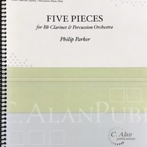 パーカー クラリネット＆パーカッション オーケストラのための5つの小品 (スコア＋パート譜) 輸入楽譜 Philip Parker  Five Pieces 洋書