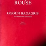 クリストファー・ラウズ オグン バダグリス (スコアとパート譜) 輸入楽譜 Christopher Rouse Ogoun Badagris for Percussion Ensemble 洋書