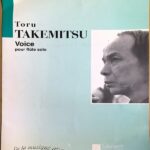 武満 徹 声(ヴォイス) ～無伴奏フルートのための 輸入楽譜 TAKEMITSU, Toru Voice pour ｆlute seule 洋書