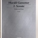 ゲンツマー ヴァイオリン・ソナタ 第2番 (ヴァイオリン+ピアノ) 輸入楽譜 Genzmer 2.Sonate violine und piano 洋書