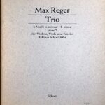 レーガー ピアノ三重奏曲 第1番 ロ短調 Op.2 (パート譜セット) 輸入楽譜 REGER Klavier-Trio Nr.1 h-moll Op.2 洋書
