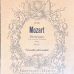 モーツァルト ディヴェルティメント変ロ長調 KV247 Mozart Divertimento F-dur KV 247 (チェロ+コントラバス)