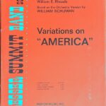 チャールズ・アイヴズ アメリカ変奏曲 (吹奏楽)輸入楽譜 Charles Ives Variations on AMERICA 洋書