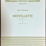 シベリウス ノヴェレッテ op. 102/1 (バイオリン+ピアノ)輸入楽譜 Jean Sibelius Novellette Op. 102 No. 1 洋書