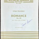 スヴェンセン ロマンス Op.26 (バイオリン/ヴィオラ+ピアノ)輸入楽譜 Johan Svendsen Romance Op. 26 pour violon avec orchestre 洋書