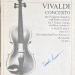 ヴィヴァルディ 協奏曲 ニ短調 Op.3/11 (2バイオリン+ピアノ) Vivaldi Concerto for 2 Violins Strings and Basso continuo D minor 洋書